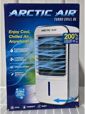 Arctic Air Turbo Chill XL 24060 Home Evaporative Cooler w/ 7 LED Light Options